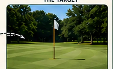 The target green and flag