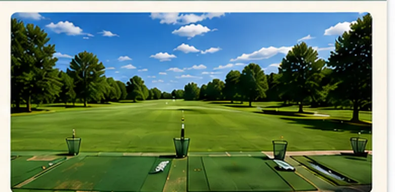 The practice range at Golden Oaks Country Club